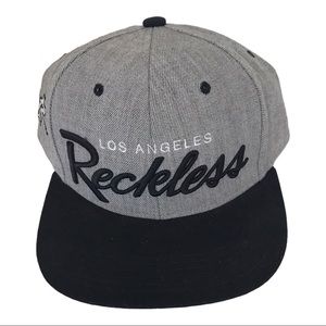 Reckless Los Angeles Hat - Y&R - grey gray and bla